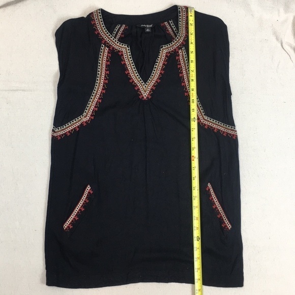 Lucky Brand Teagan Beaded Embroidered Tunic - Picture 7 of 8
